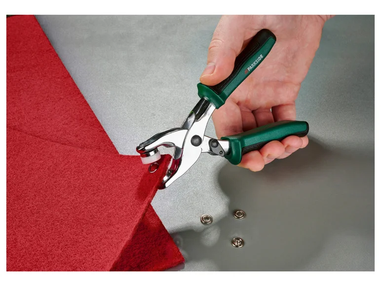 Set de pinces à trous et à œillets. 128 pièces