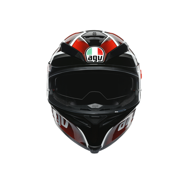 K5 S MULTI ECE DOT - TEMPEST BLACK/RED