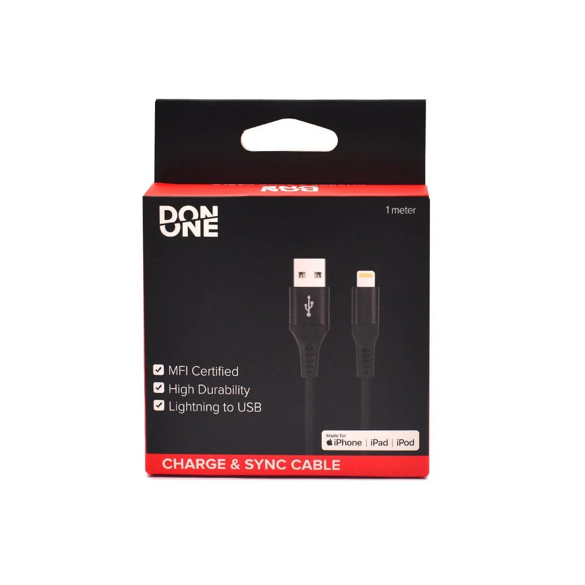 Lightning-Kabel 1m. - MFI-zertifiziert– DON ONE
