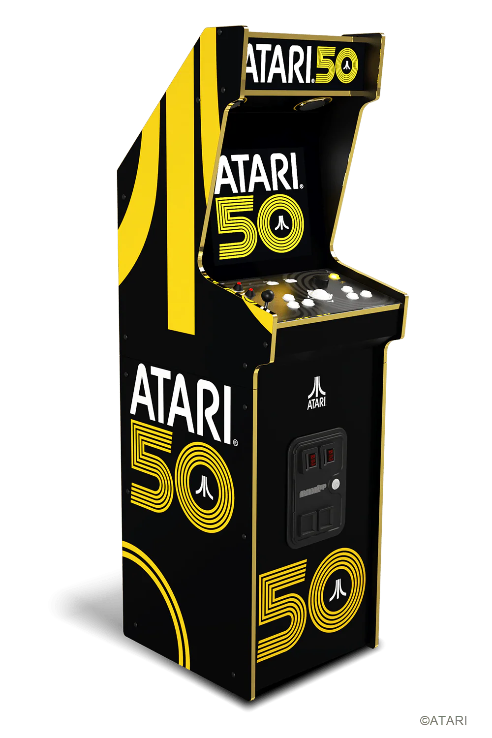 ARCADE 1 UP ATARI 50TH ANNIVESARY DELUXE ARCADE MACHINE - 50 GAMES IN 1