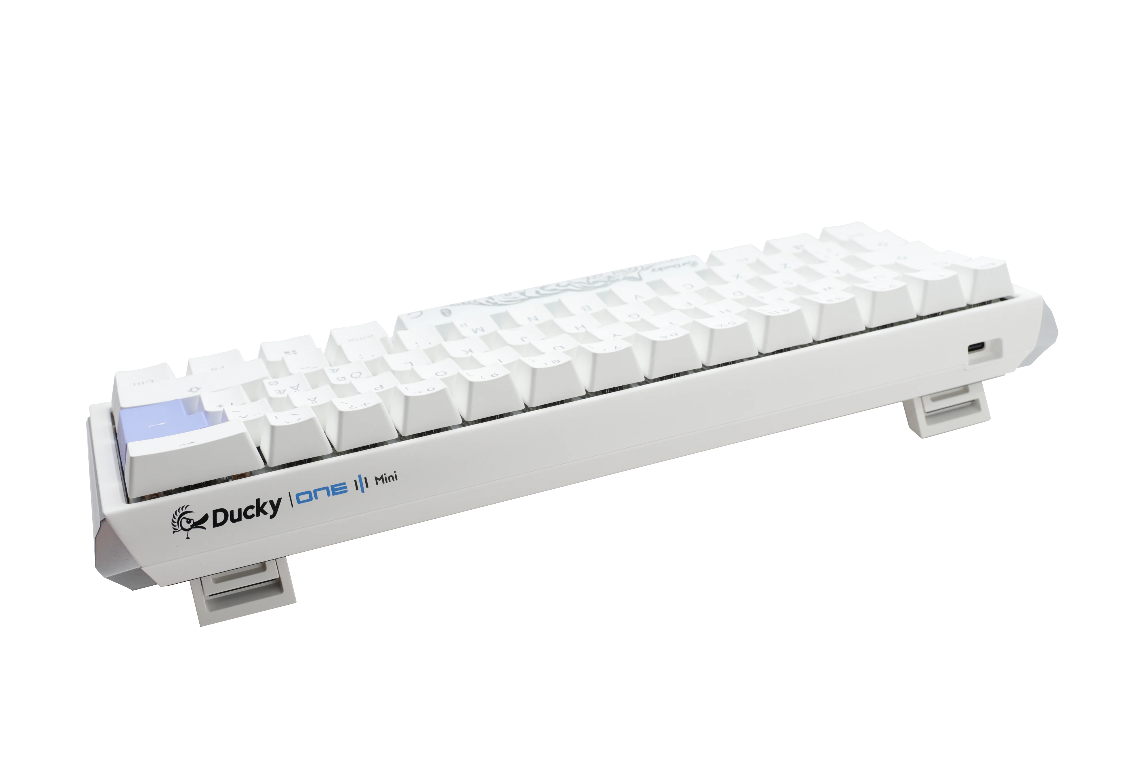 Ducky One 3 – Classic Pure White Nordic – Mini 60 % – Kirschbraun