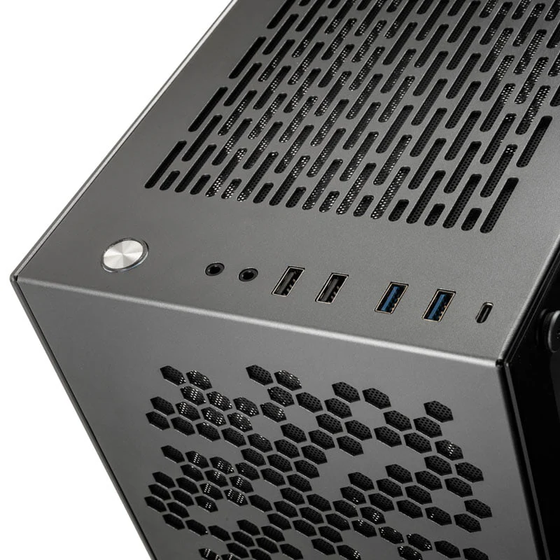 Kolink Rocket Heavy Vented Edition Aluminium-Mini-ITX-Gehäuse– Gunmetal Grey