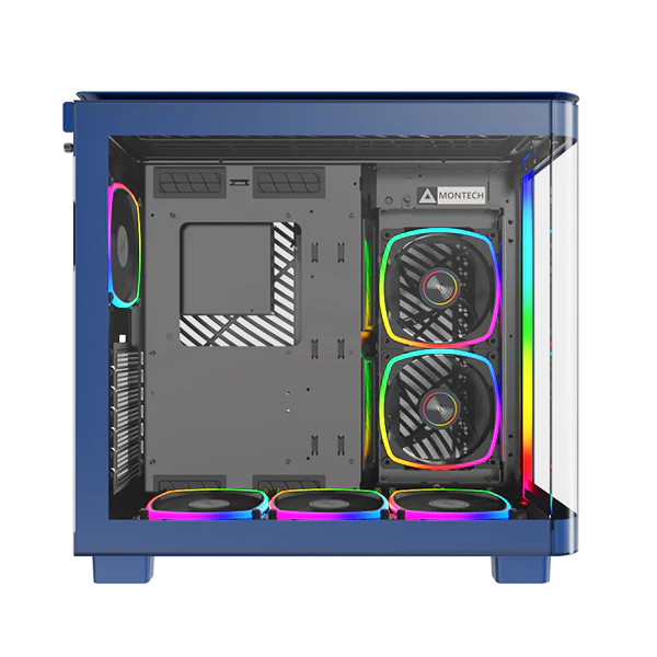 Montech King 95 Pro Blå -  curved glas