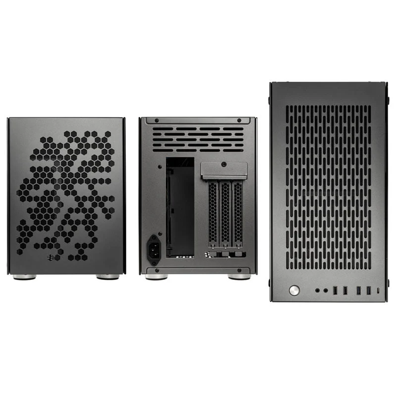 Kolink Rocket Heavy Vented Edition Aluminium-Mini-ITX-Gehäuse– Gunmetal Grey