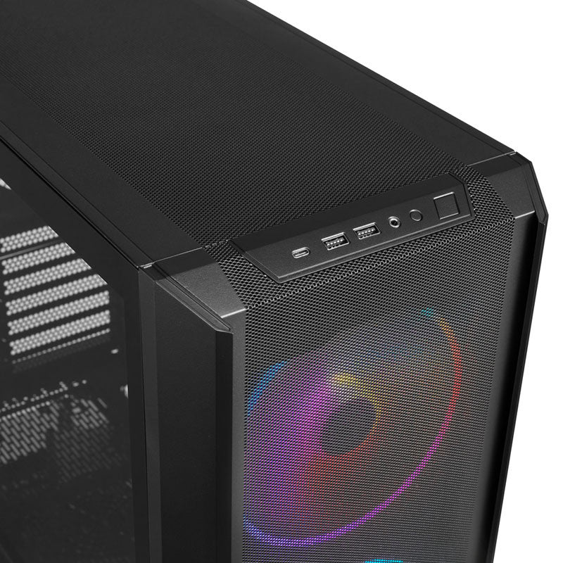LANCOOL 216 RGB. E-ATX-Gehäuse Midi-Tower– Schwarz