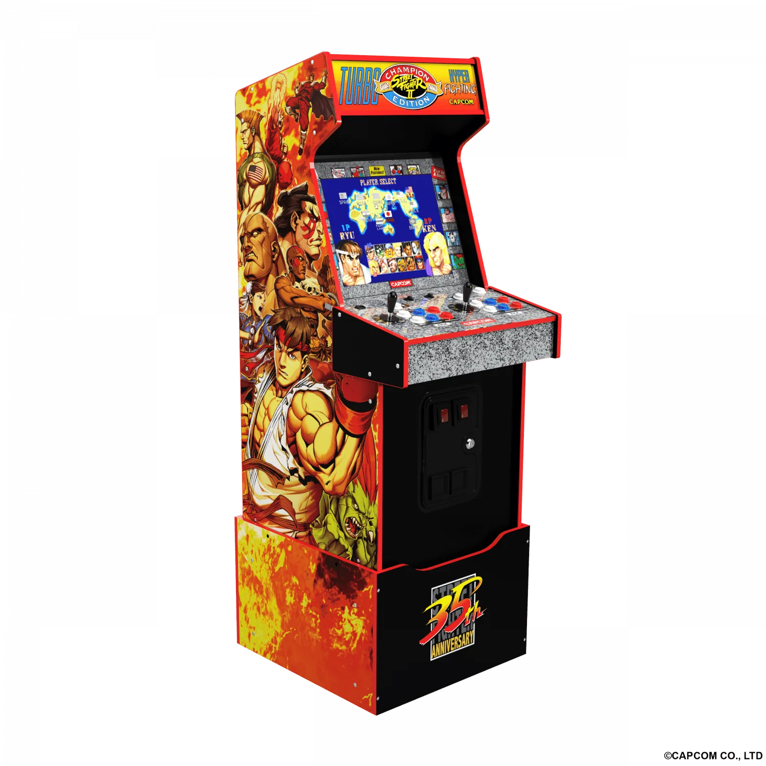 ARCADE 1 UP STREET FIGHTER LEGACY 14-IN-1 WIFI ENABLED ARCADE MACHINE