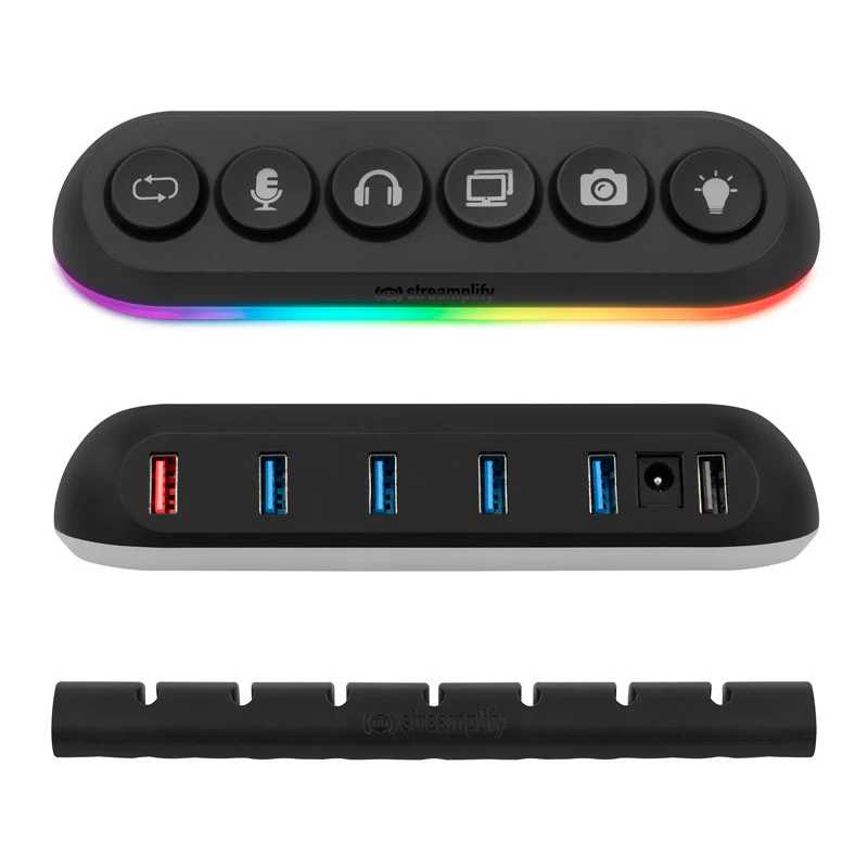 Streamplify HUB DECK 5 Slot. RGB. 12V - black