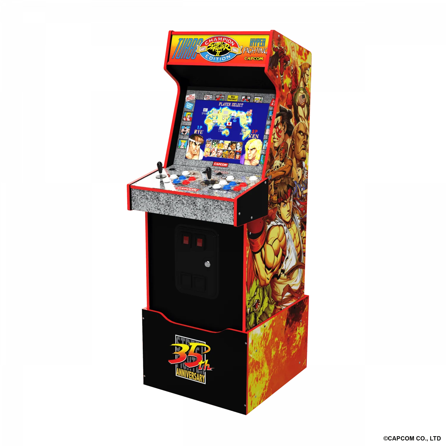 ARCADE 1 UP STREET FIGHTER LEGACY 14-IN-1 WIFI ENABLED ARCADE MACHINE