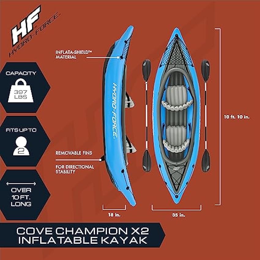 Bestway Hydro Force Inflatable Kayak Set | Includes Seat.Pa