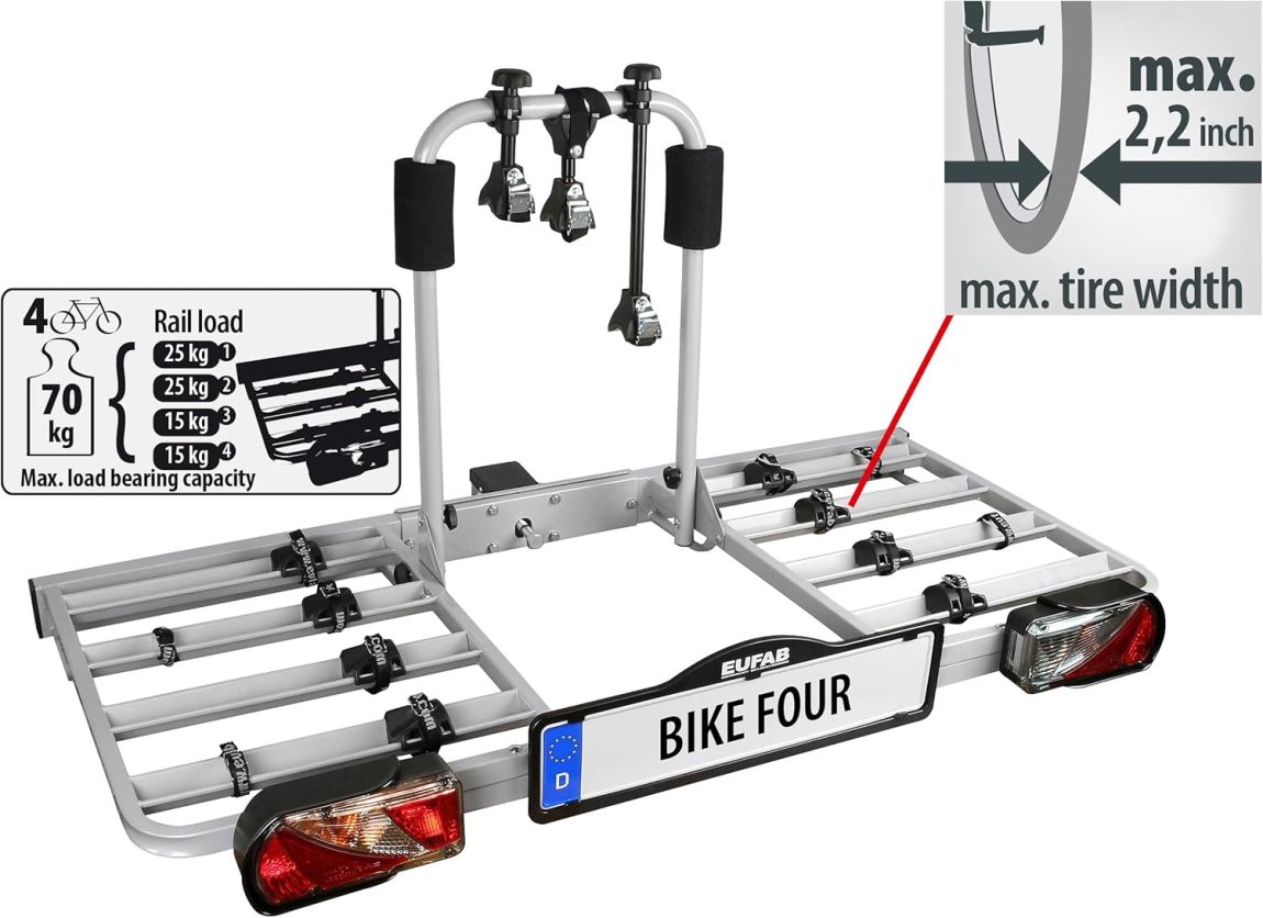 EUFAB 11437 Bike Four Bicycle Carrier - Online Shop