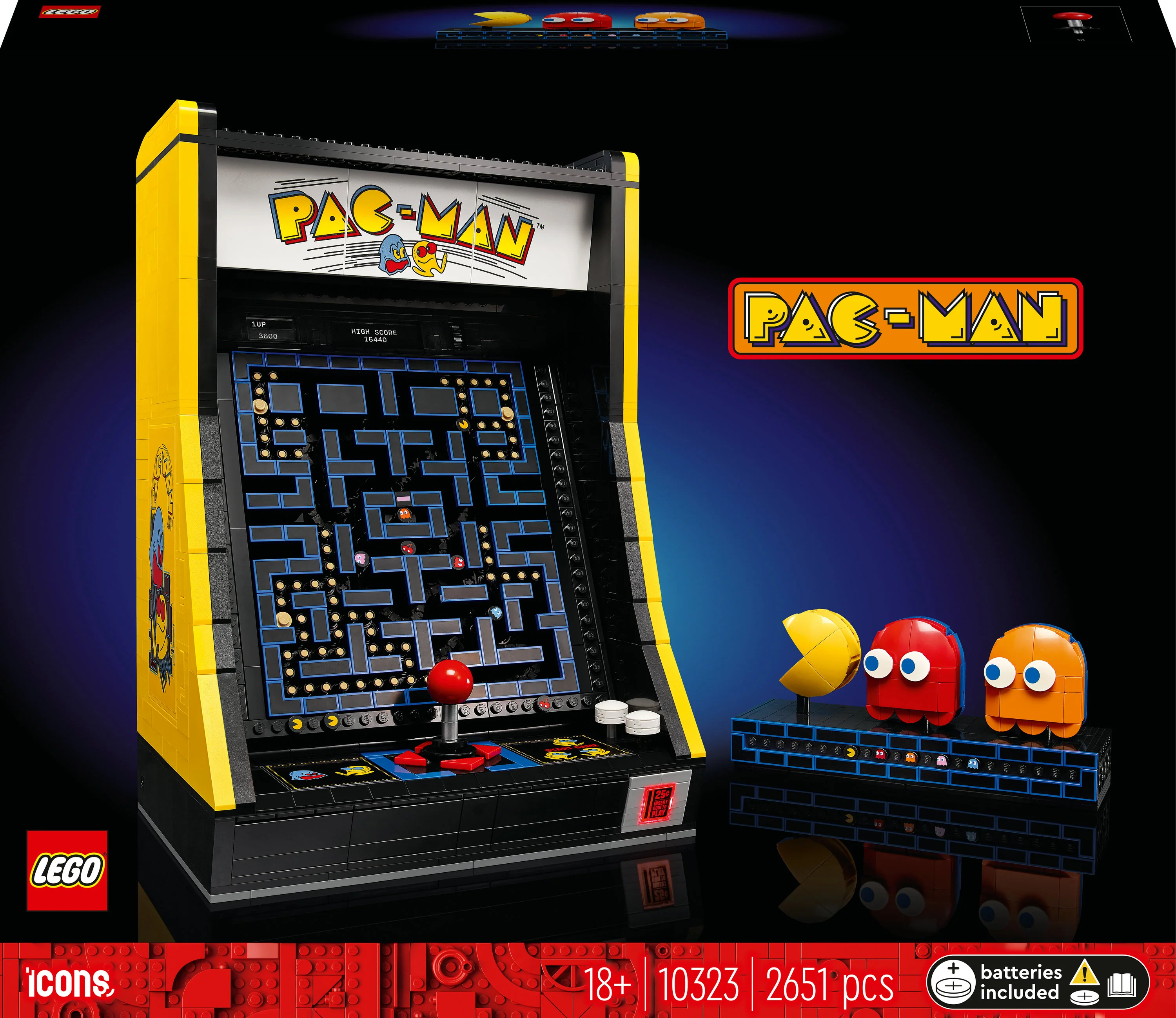 LEGO 10323 Icons PAC-MAN spille maskine