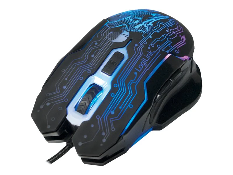 Optisches Kabel f眉r LogiLink Gaming-Maus. Schwarz