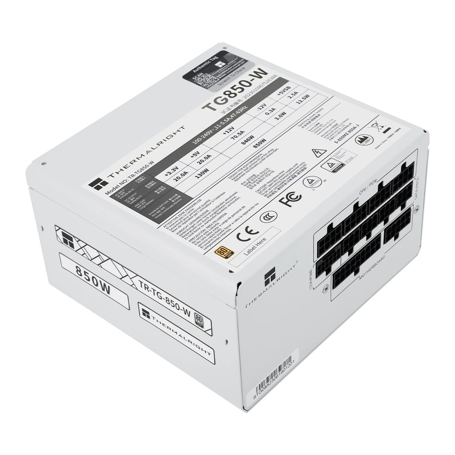 Thermalright TR-TG 850-W White - PSU. 80+ Gold