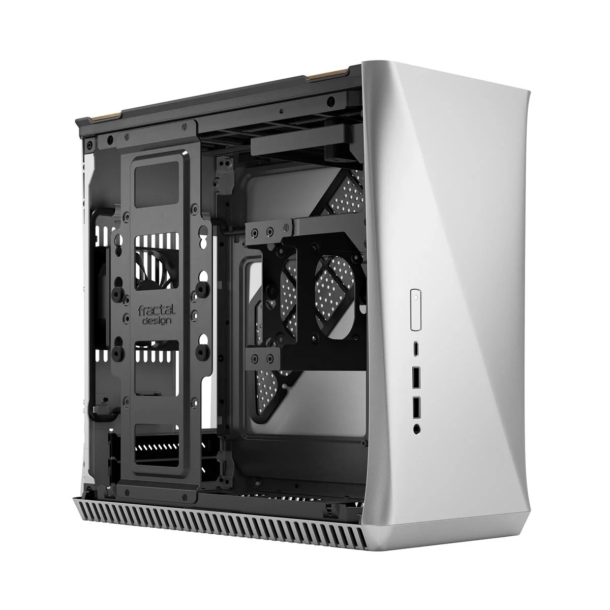 Fractal Design– ERA ITX– Silber/Weißeiche