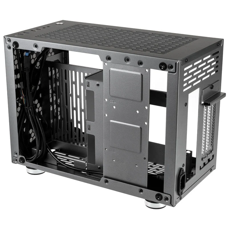 Kolink Rocket Heavy Vented Edition Aluminium-Mini-ITX-Gehäuse– Gunmetal Grey