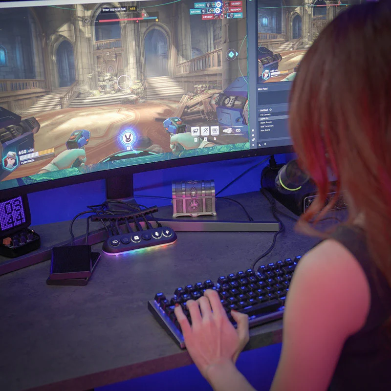 Streamplify HUB DECK 5 Slot. RGB. 12V - black