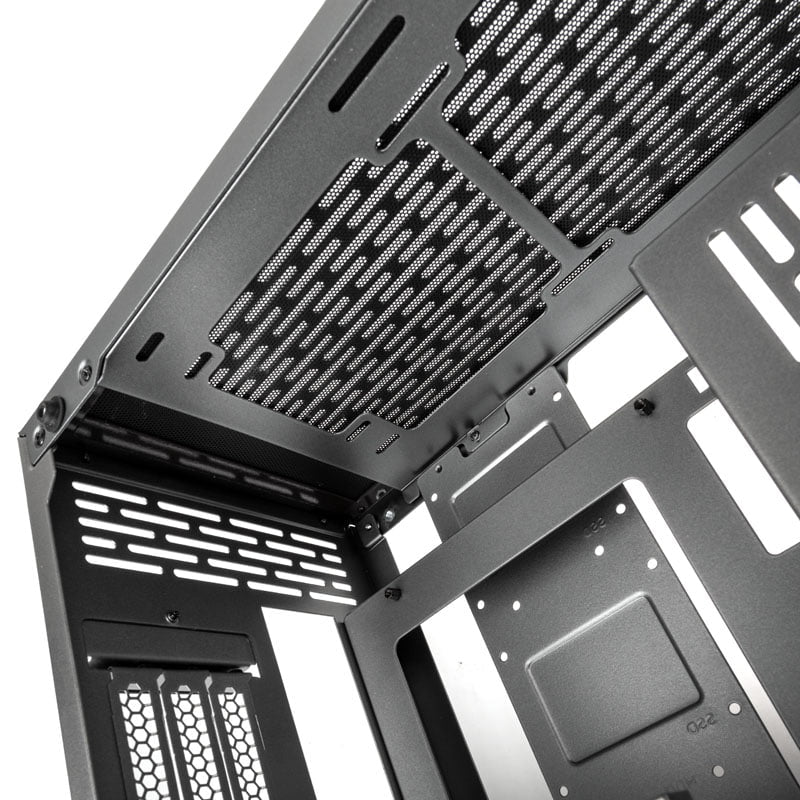 Kolink Rocket Heavy Vented Edition Aluminium-Mini-ITX-Gehäuse– Gunmetal Grey