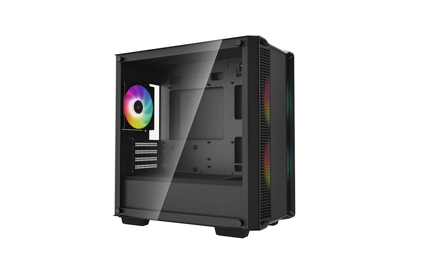 DeepCool CC360 A-RGB Micro-ATX Case. Black