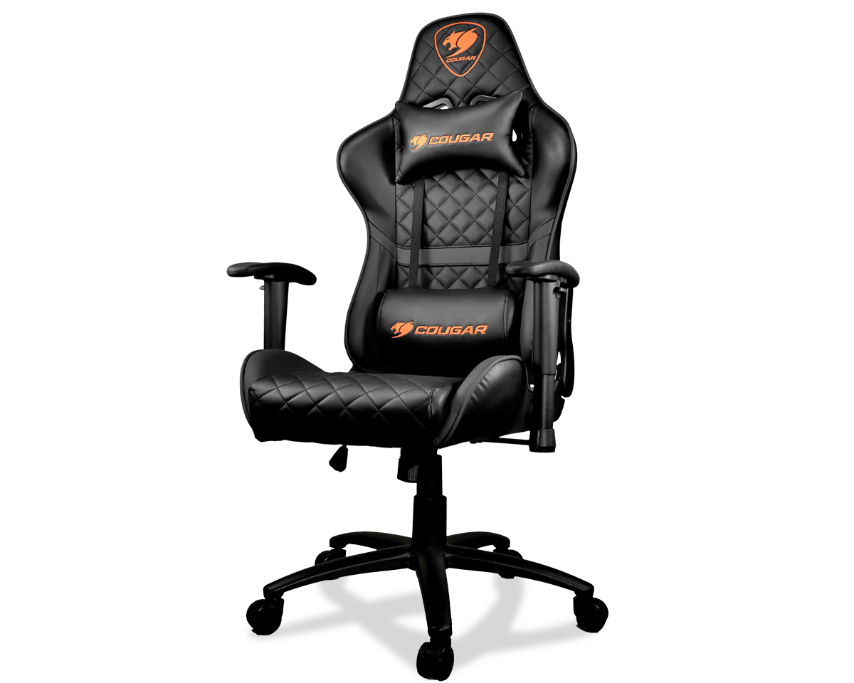 Cougar Armor schwarz– Gamer-Stuhl– PU-Leder– bis zu 120 kg