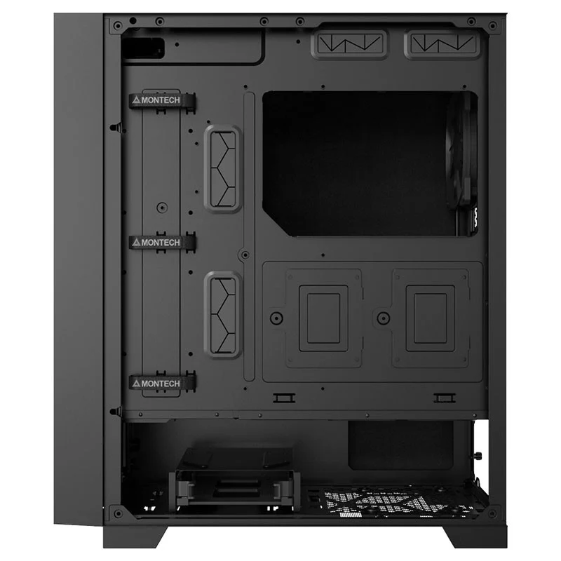 Montech Air 1000 Silent - Midi Tower. Sound dampening panels. 3x 120mm fan