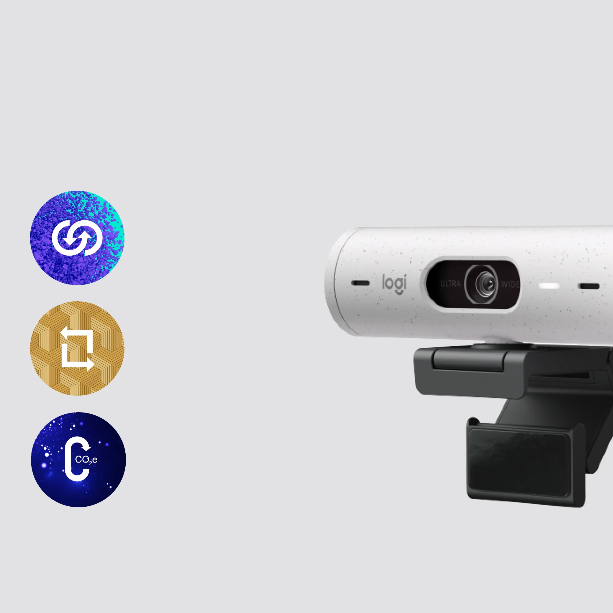 Logitech BRIO 500 1920 x 1080 Webcam mit Gewinde