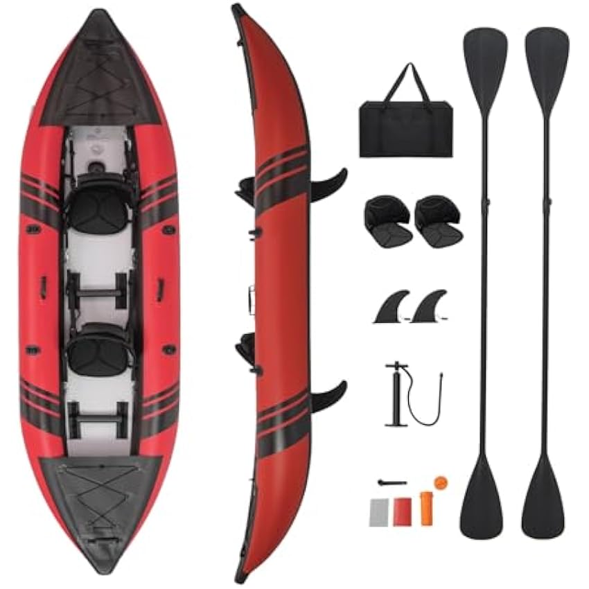 S AFSTAR Inflatable Kayak.2 Person Canoe with 507 lbs Capac