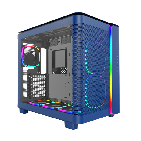 Montech King 95 Pro Blå -  curved glas