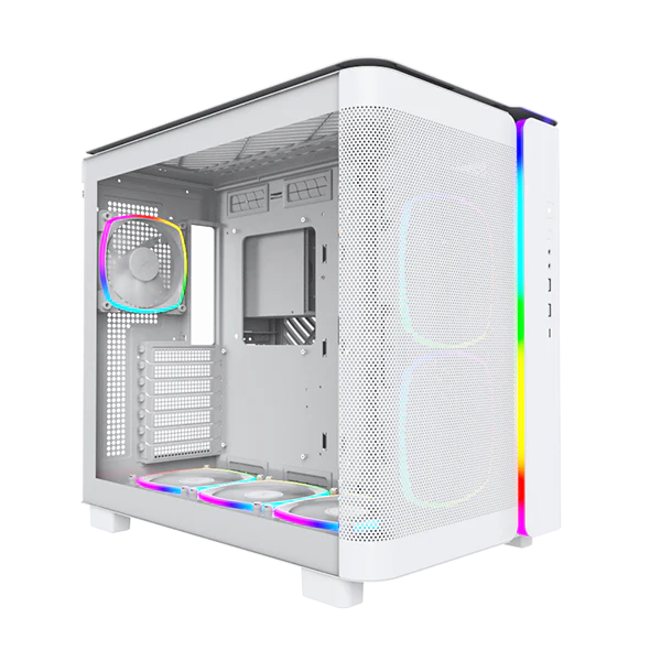 Montech King 95 Pro Hvid-  curved glas