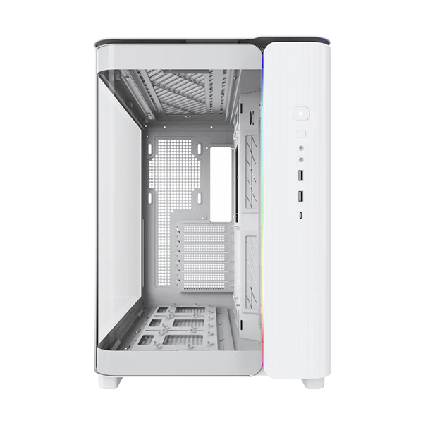 Montech King 95 Hvid -  curved glas