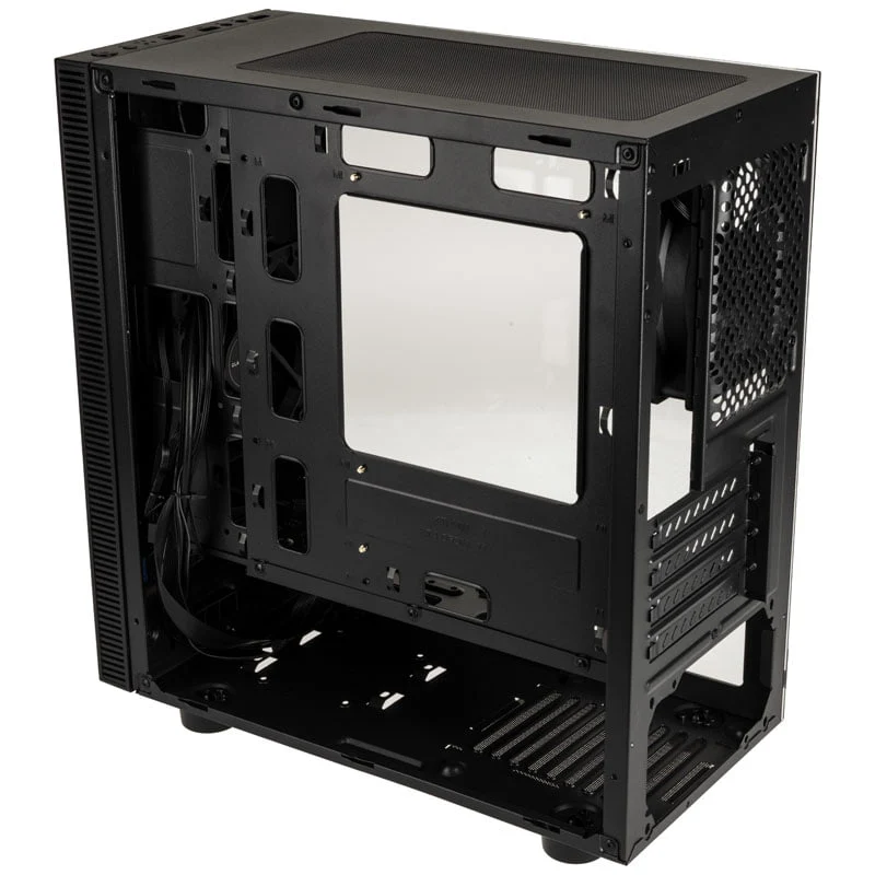 Kolink Stronghold M Micro-ATX-Gehäuse. schwarzes Fenster