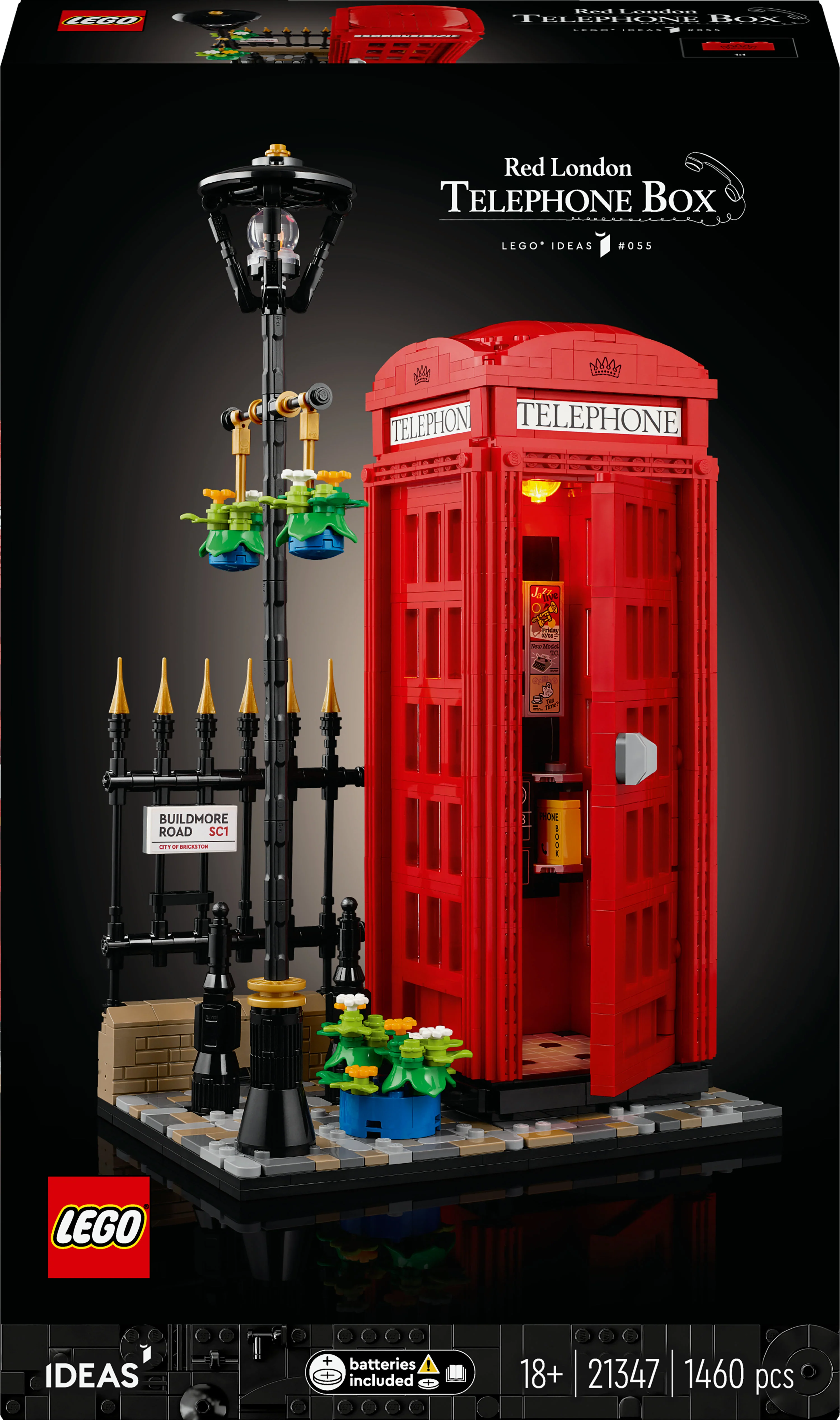 LEGO 21347 Ideas Rød London Telefonboks