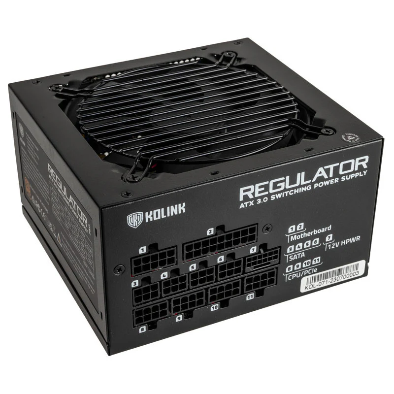 Kolink KL-R850FG PSU. Gen5. Gold - 850W. ATX 3.0. 600W 12VHPWR