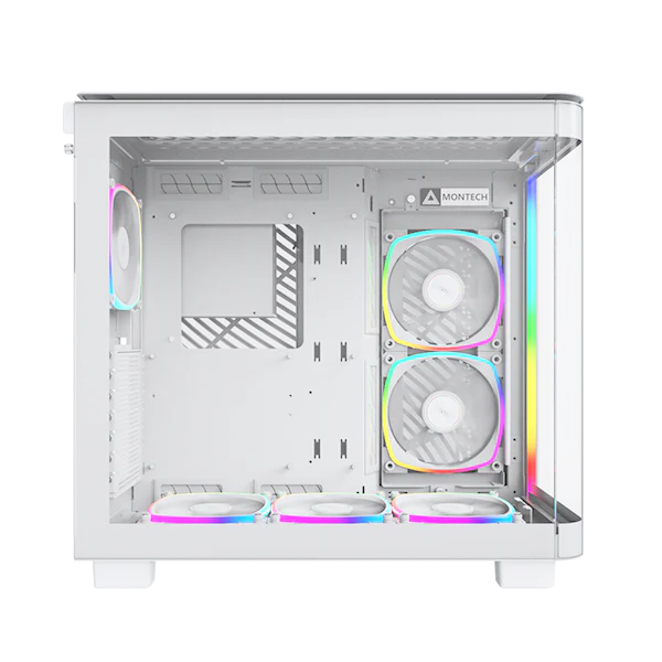 Montech King 95 Pro Hvid-  curved glas