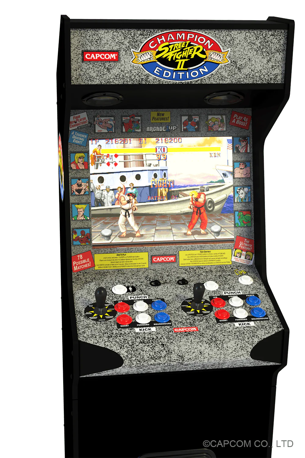 ARCADE 1 UP STREET FIGHTER DELUXE ARCADE MACHINE