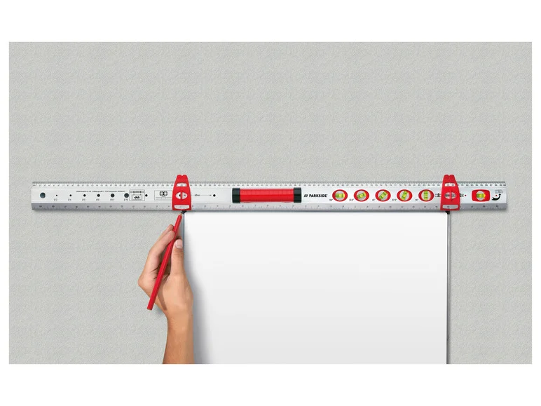 PARKSIDE® Set d'équerres. niveau à bulle gradué ou guide de coupe angulaire