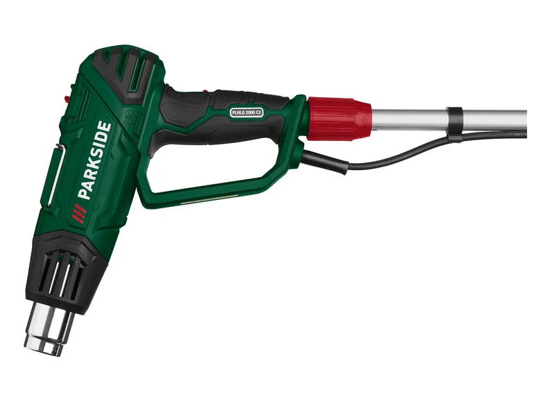 PARKSIDE® Souffleur d'air chaud ou Désherbeur à long manche 2 en 1 PLHLG 2000 C2. 2000 W