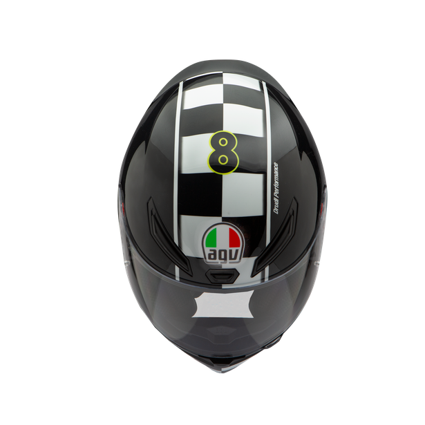 K1 AGV DOT(ECE) TOP - CELEBR-8 BLACK