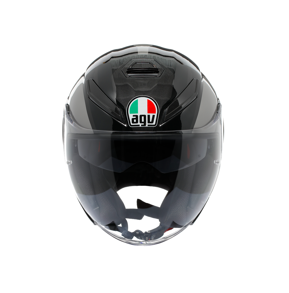 K5 JET EVO TUNE GREY/BLACK - MOTORBIKE OPEN FACE HELMET E2206