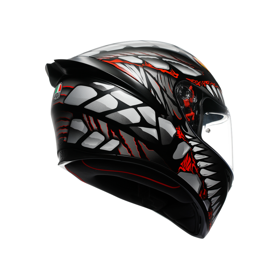 K1 S E2206 - LYZARD MATT BLACK/GREY/RED