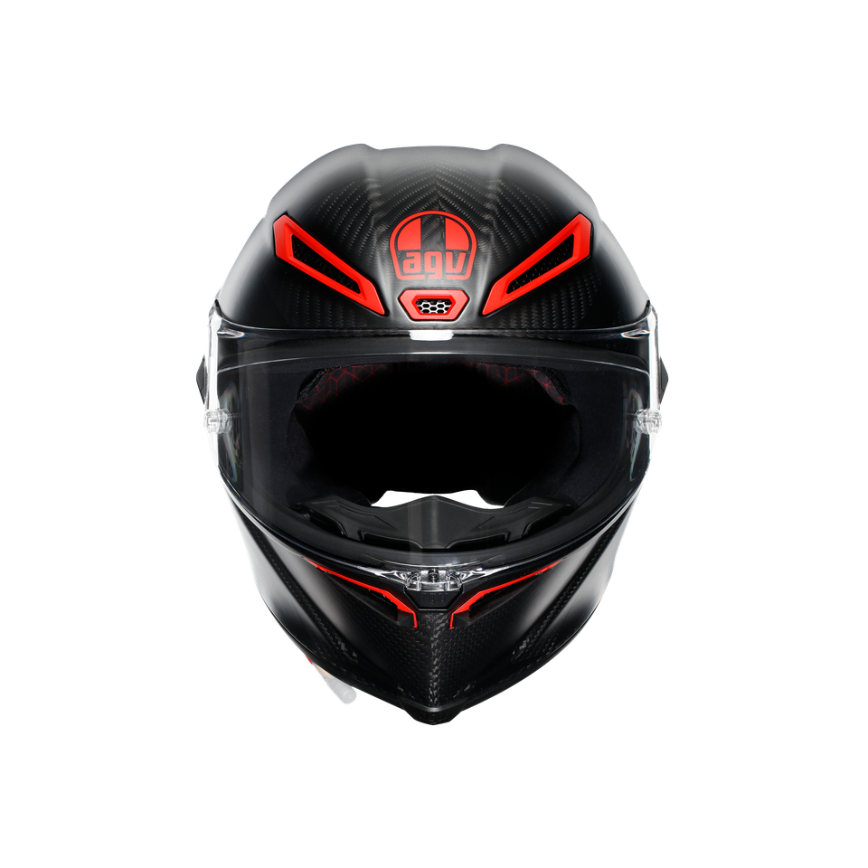 PISTA GP RR INTREPIDO MATT CARBON/BLK/RED - MOTORBIKE FULL FACE HELMET E2206 DOT