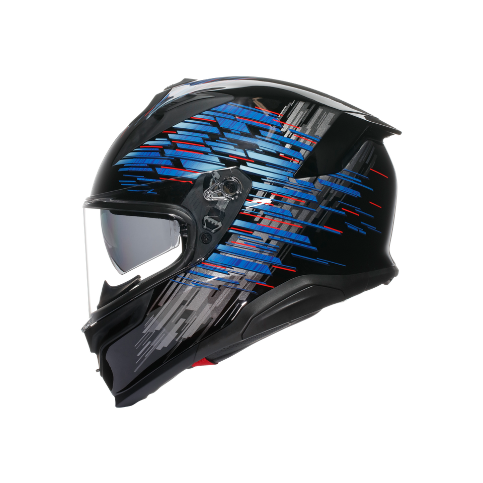 K7 AGV E2206 MPLK - GENISYS MATT BLACK/BLUE/GREY