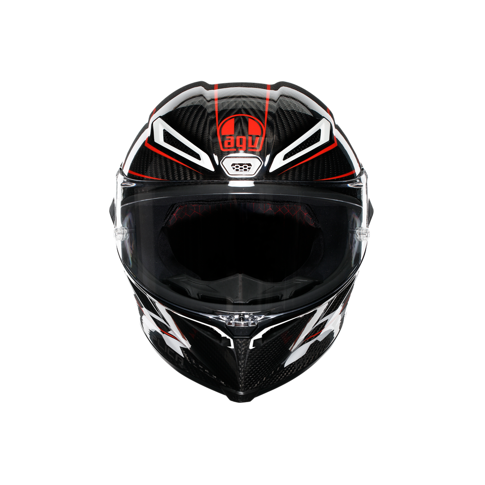 PISTA GP RR PERFORMANTE CARBON/RED - MOTORBIKE FULL FACE HELMET E2206 DOT