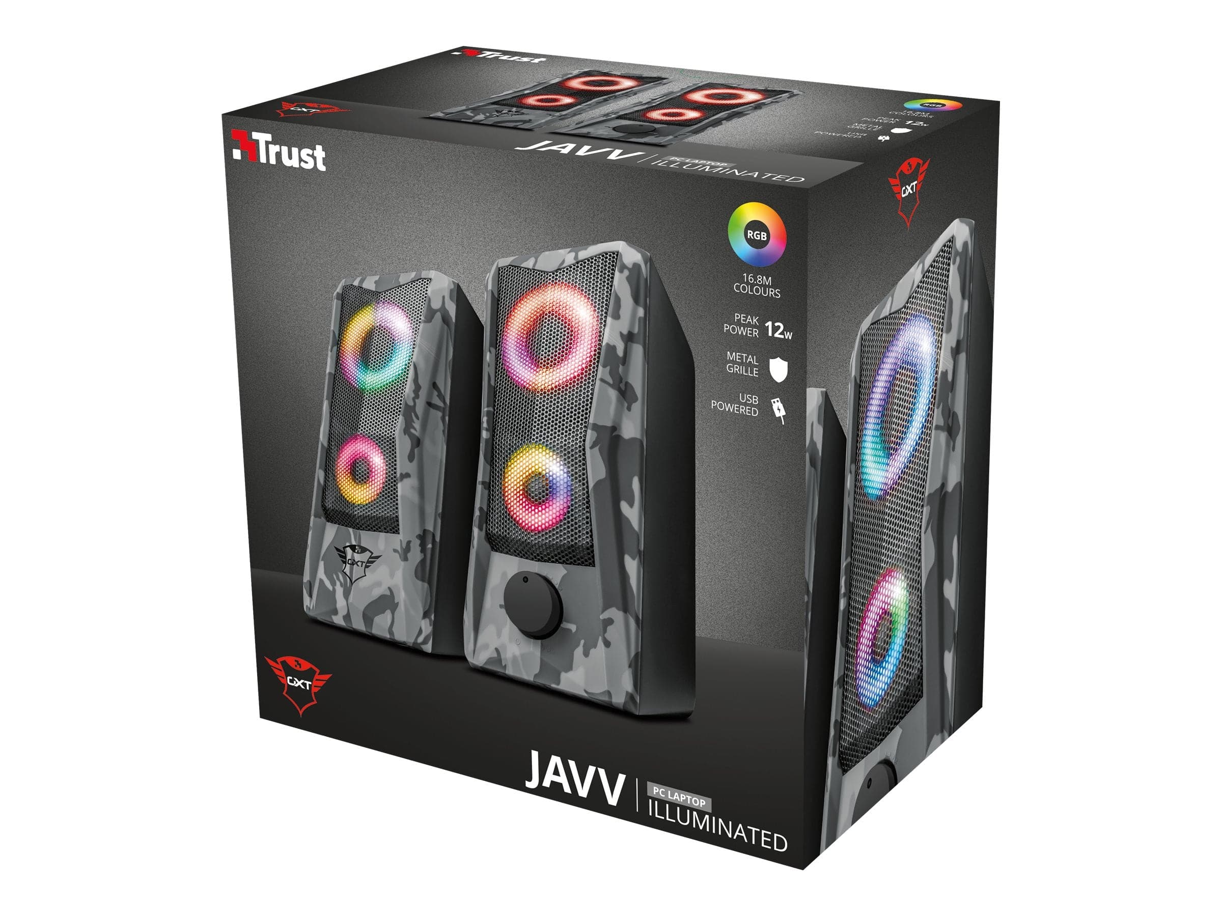 Trust GXT GXT 606 Javv Lautsprecher Schwarz Grau