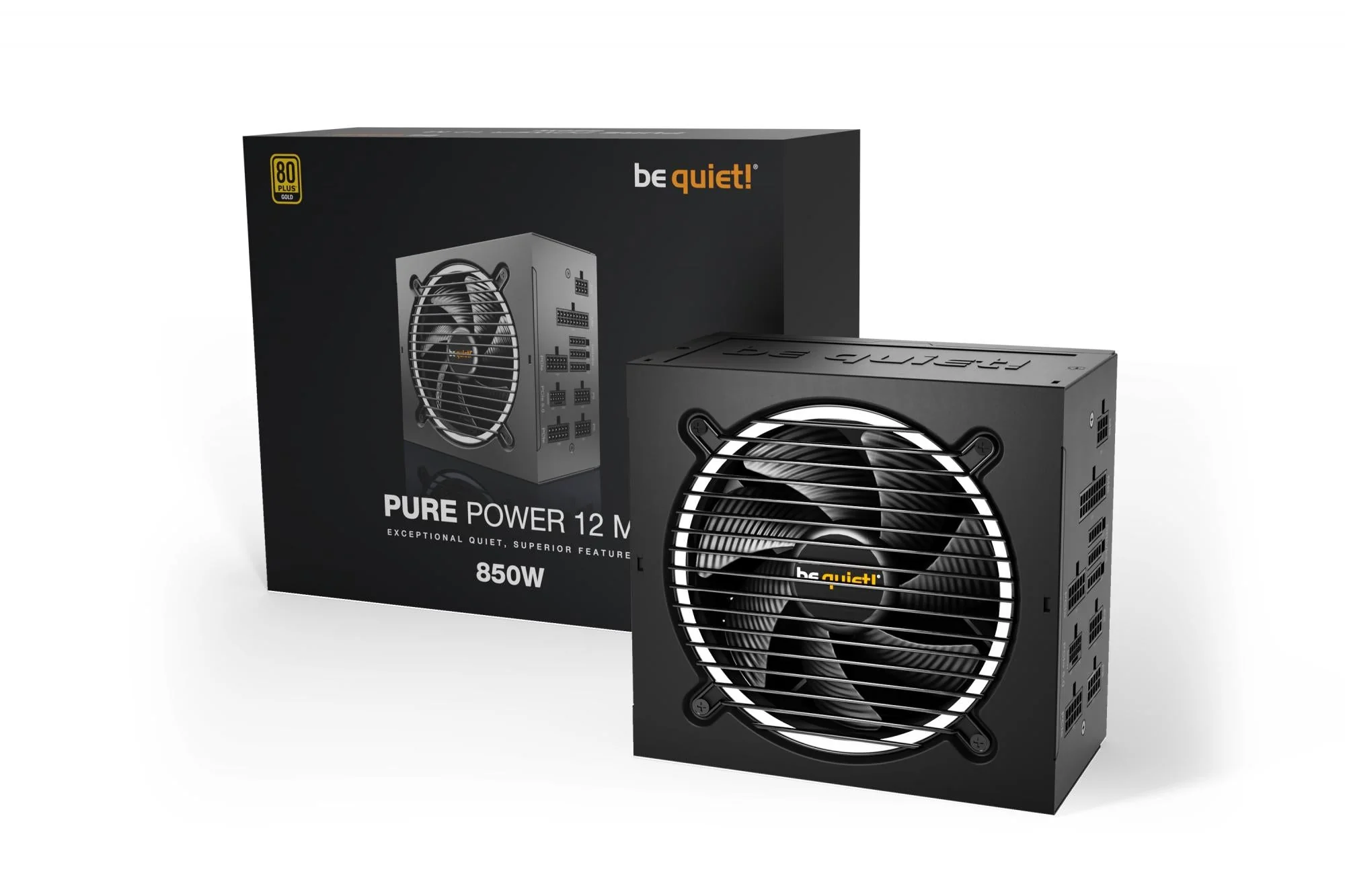 be quiet! Pure Power 12M 850W. PC power supply (black. 5x PCIe. cable management. 850 watts)