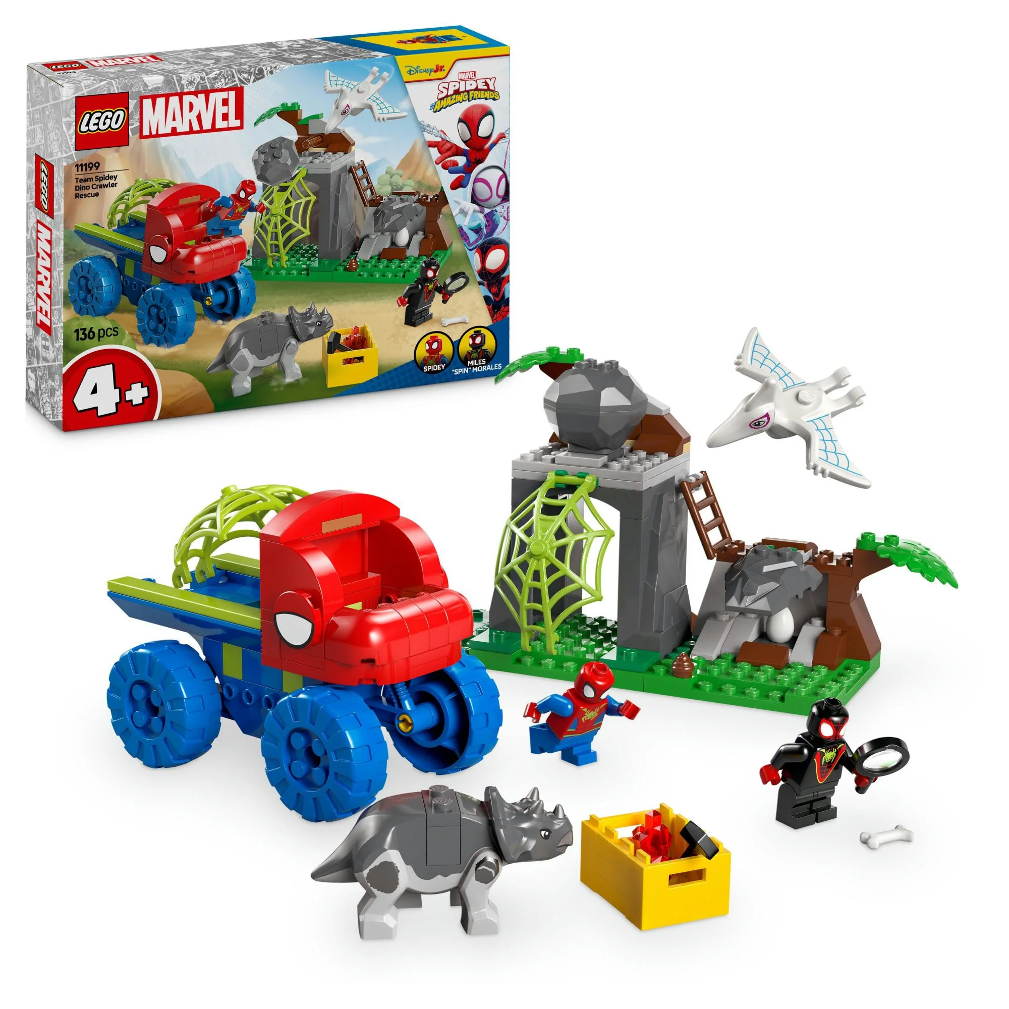 LEGO 11199 Marvel Spidey and his Super Friends Spidey's team on a rescue mission in the dino truck