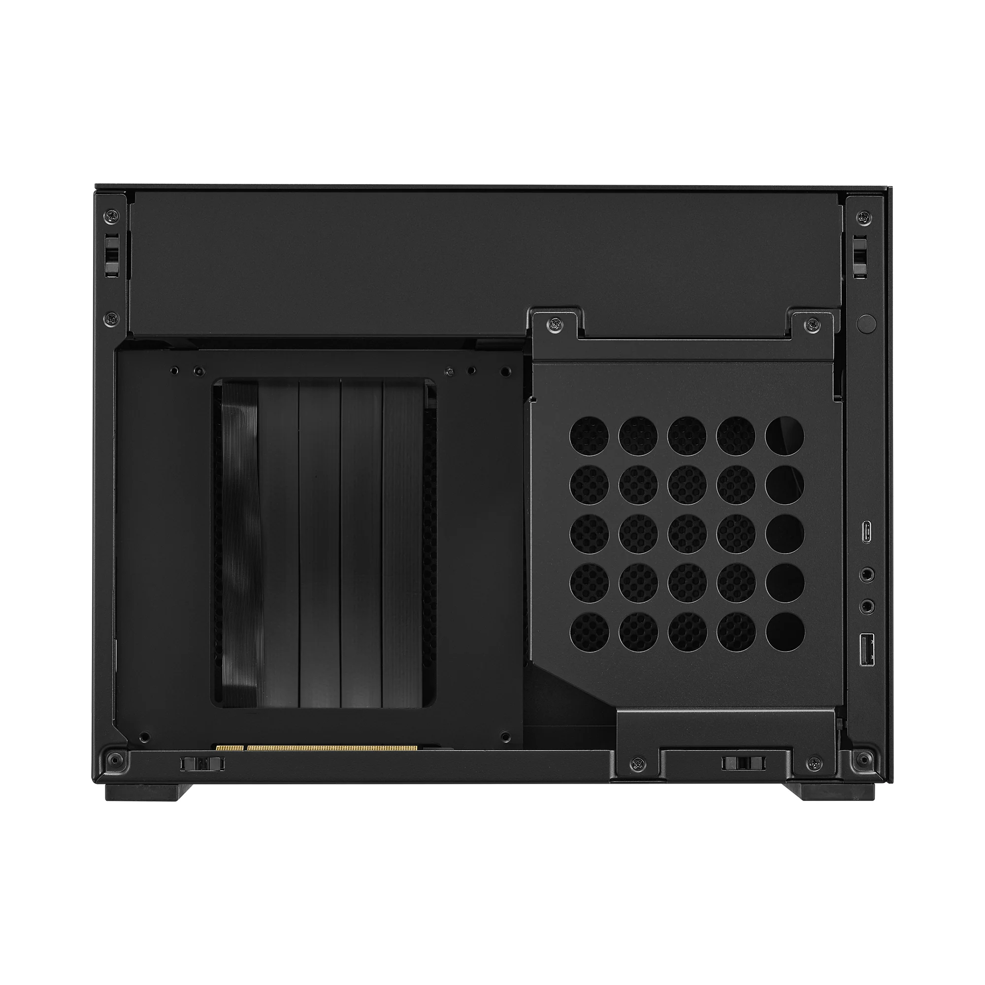 Lian Li A4-H2O X4. MINI-ITX. Schwarz. inklusive PCIE4.0-Riser-Kartenkabel