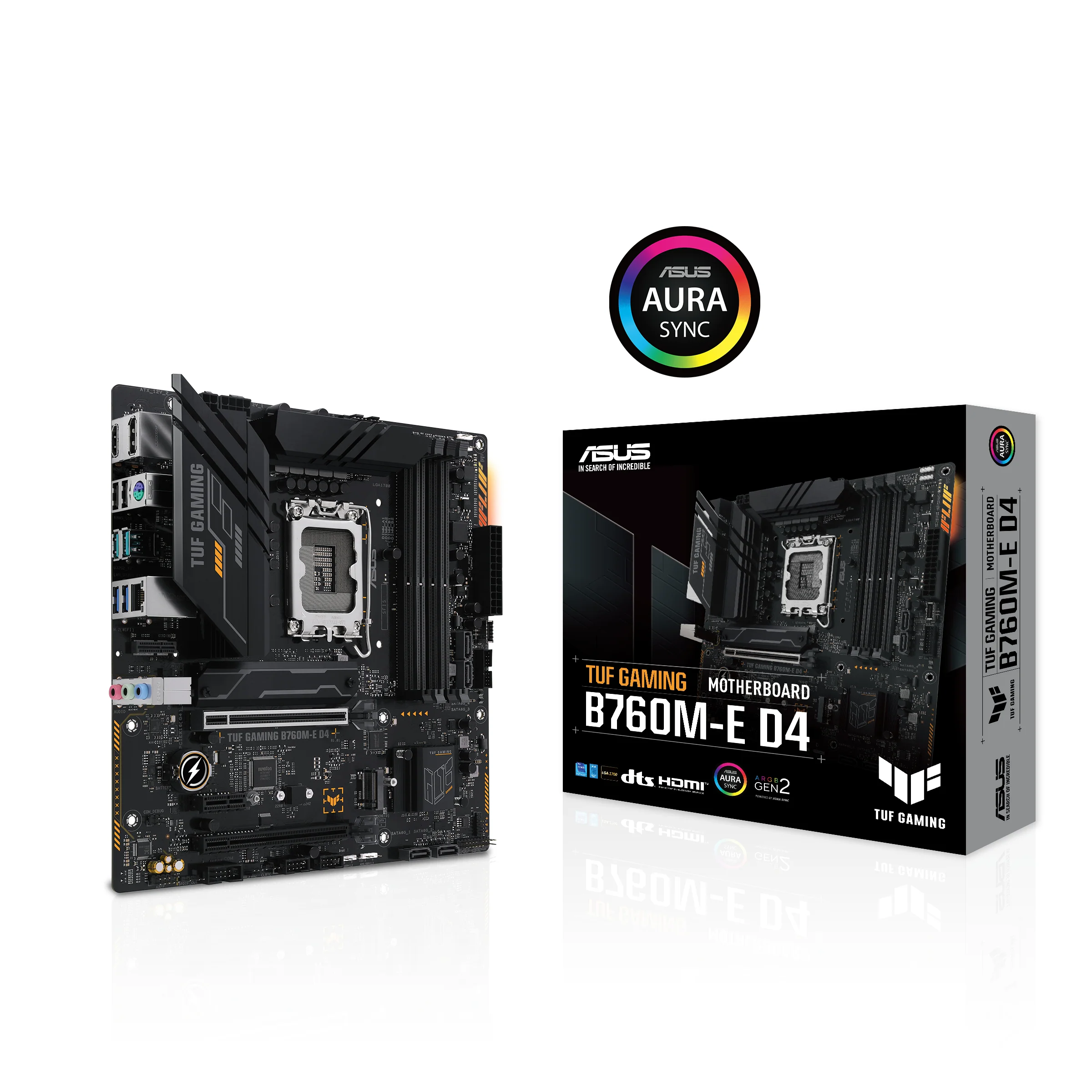 ASUS TUF GAMING B760M-E D4 (mATX. B760. LGA 1700. DDR4)