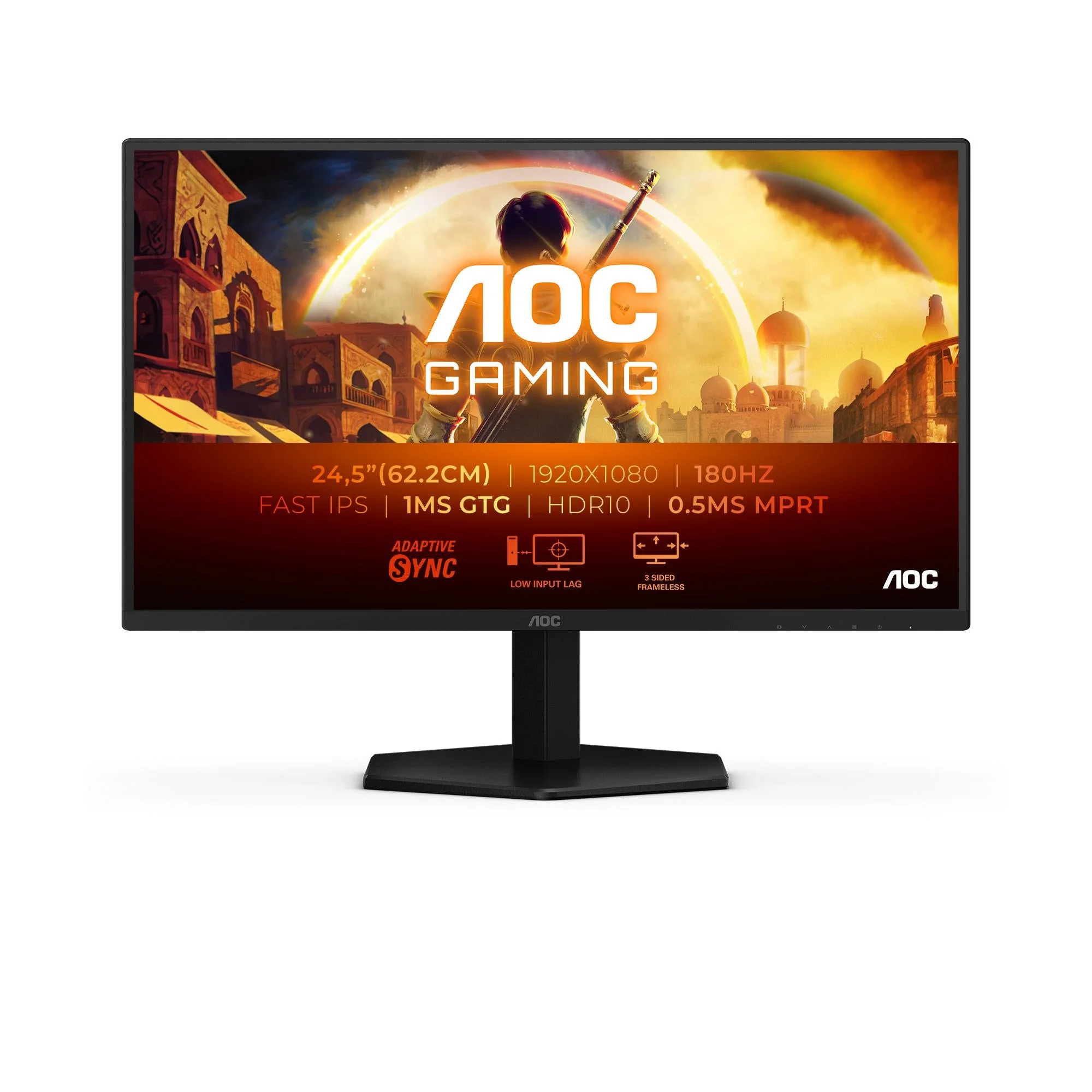 AOC 25G42E 24.5 1920x1080/16:9/300 cd/m²/1 ms/HDMI. DisplayPort. Headphone out