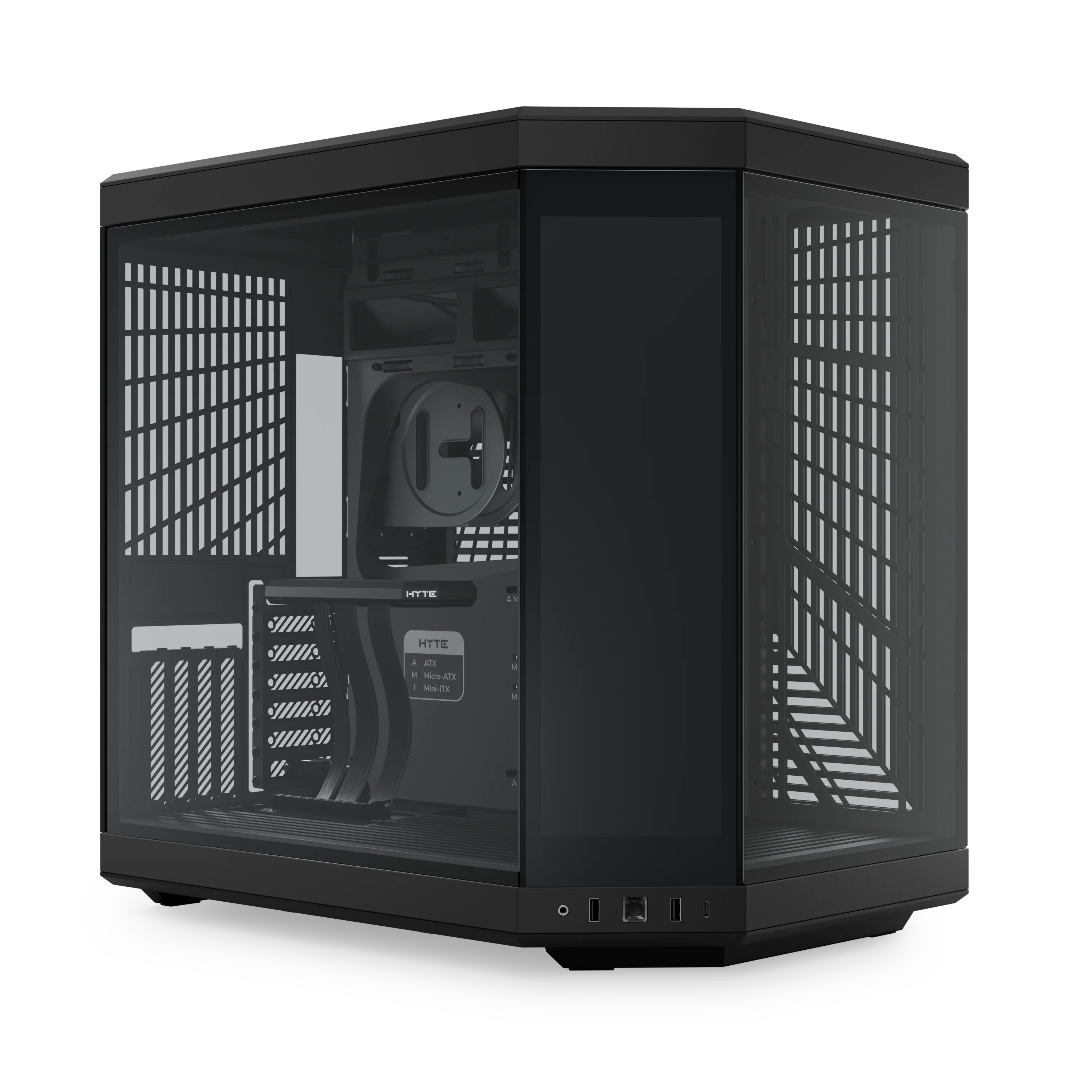 HYTE Y70 Touch Black - inklusiv stor touchskærm