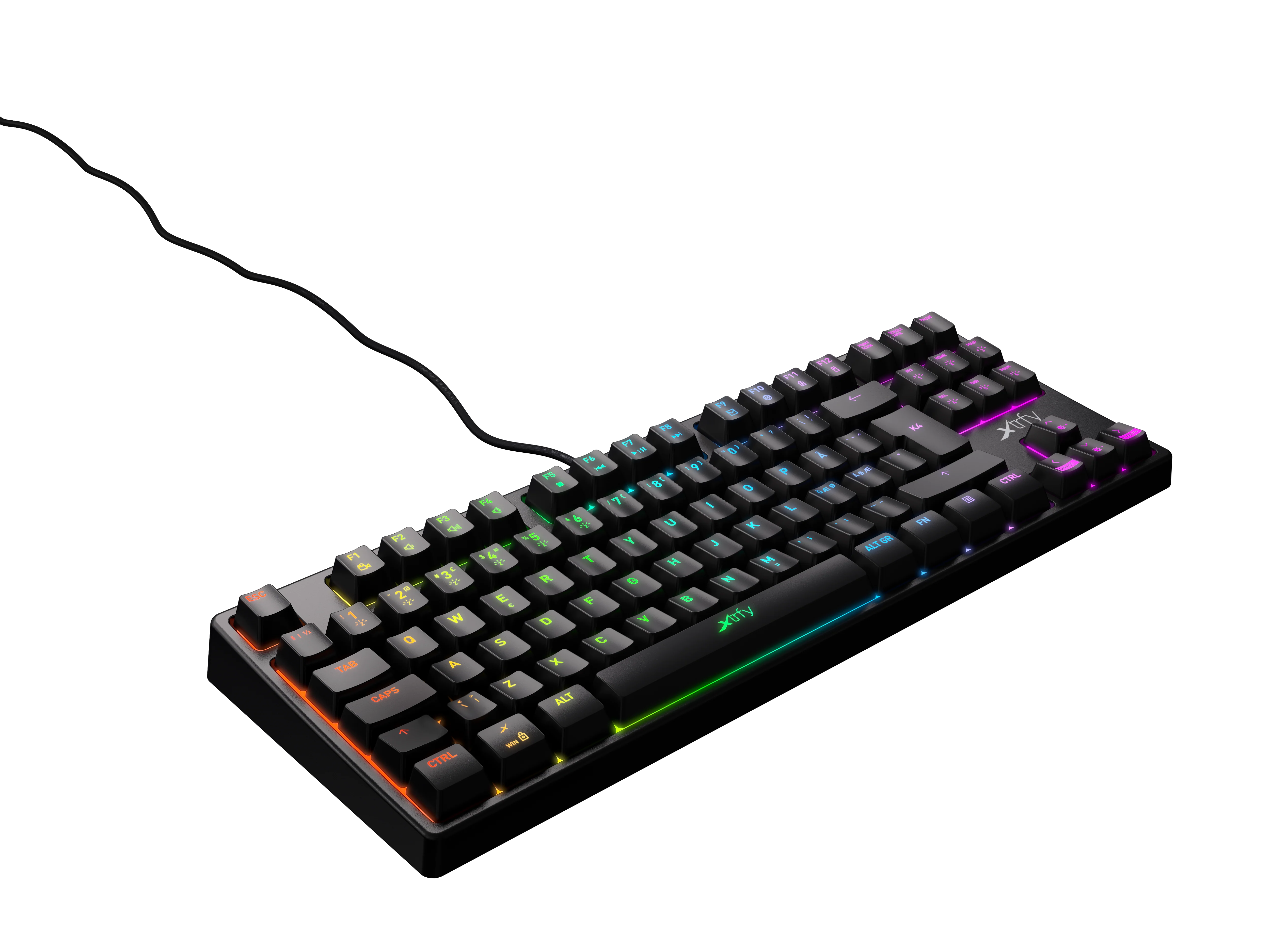 Xtrfy K4 RGB TKL SCHWARZ Mechanische Gaming-Tastatur RGB